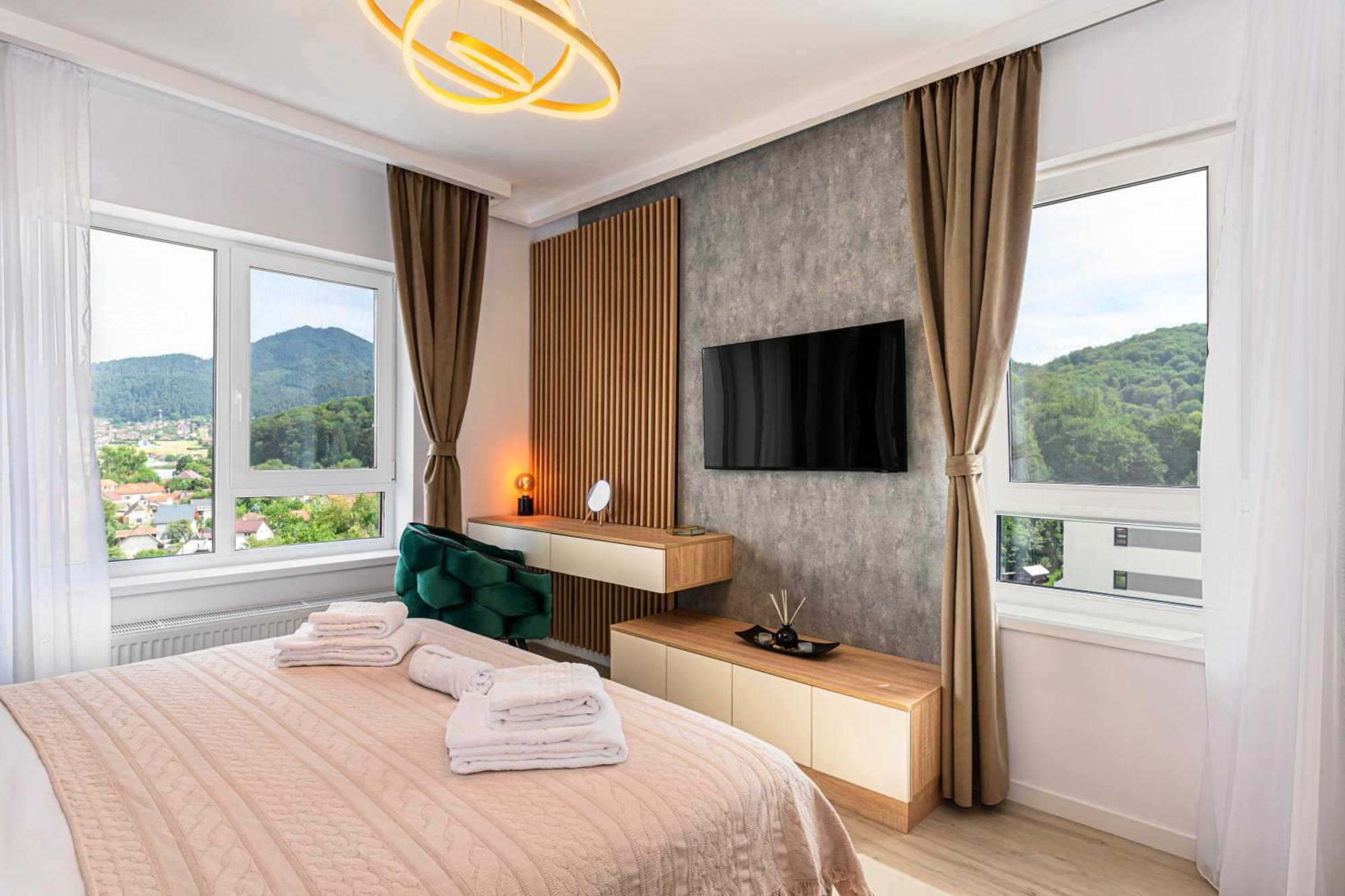 Mountain View Retreat Apartment - Braşov Exterior foto